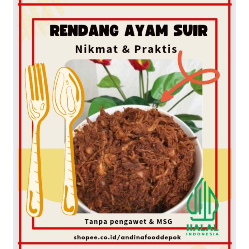 

RENDANG AYAM ORGANIK SUWIR ENAK BERGIZI DAN HALAL