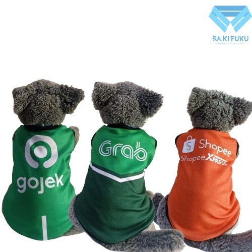 Baju Kucing Anjing Seragam Indomaret Alfamart Gojek Grab Maxim Shopee Food Tahanan Penjara Narapidan
