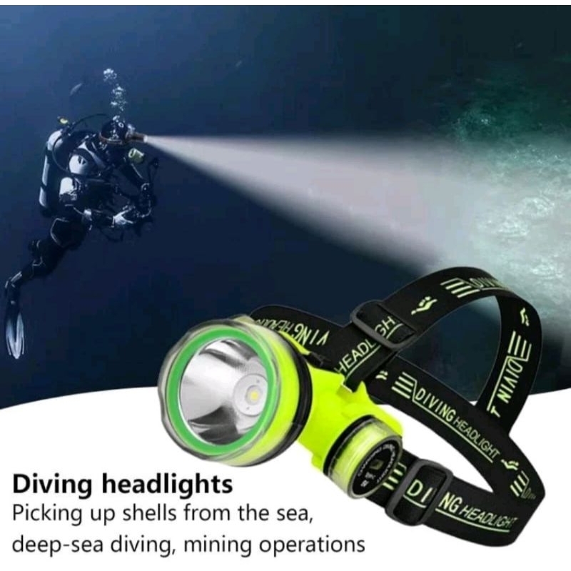 Senter Selam Diving Waterproof Led Kwalitas Premium - Senter Diving Led
