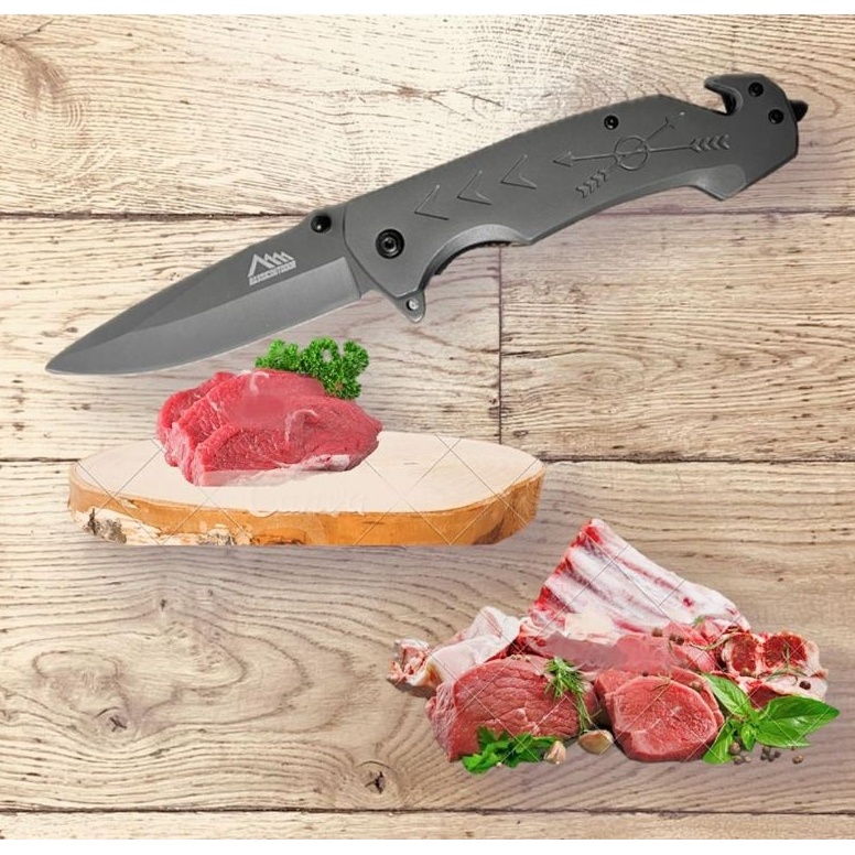 KODE B8H9 Pisau Lipat FA Bassic Browning 18 Outdoor Survival CS GO Pointed Head Stainless Stell Pisa