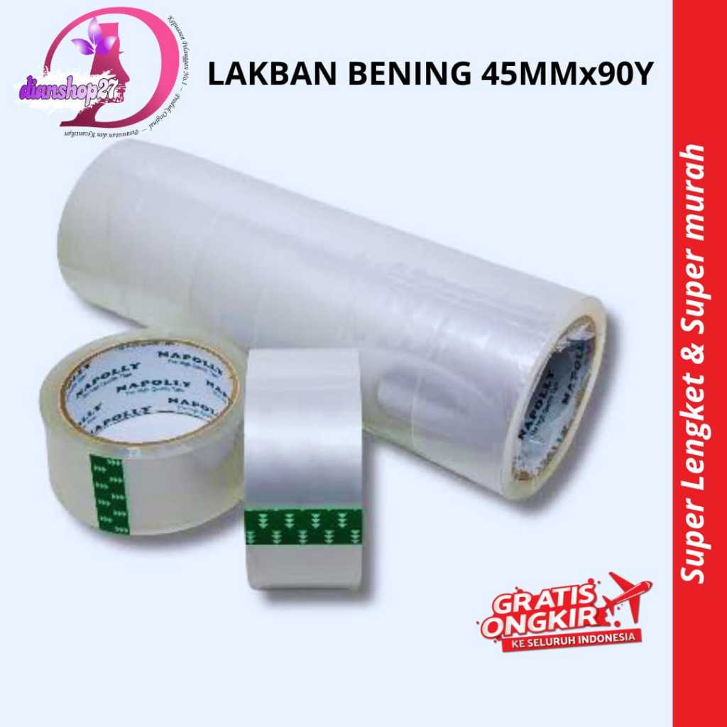 

LAKBAN BENING 2"INCH 45MM x 90YARD ISOLASI BENING MURAH SUPER LENGKET