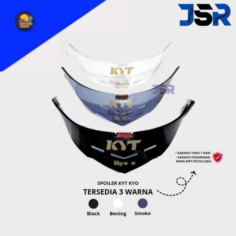 Spoiler Helm KYT KYOTO Polos | SPOILER HELM AKSESORIS KYT KYOTO