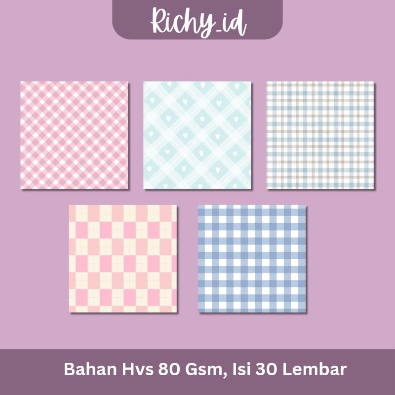 

30 lembar memopad grid series / cute memopad grid series
