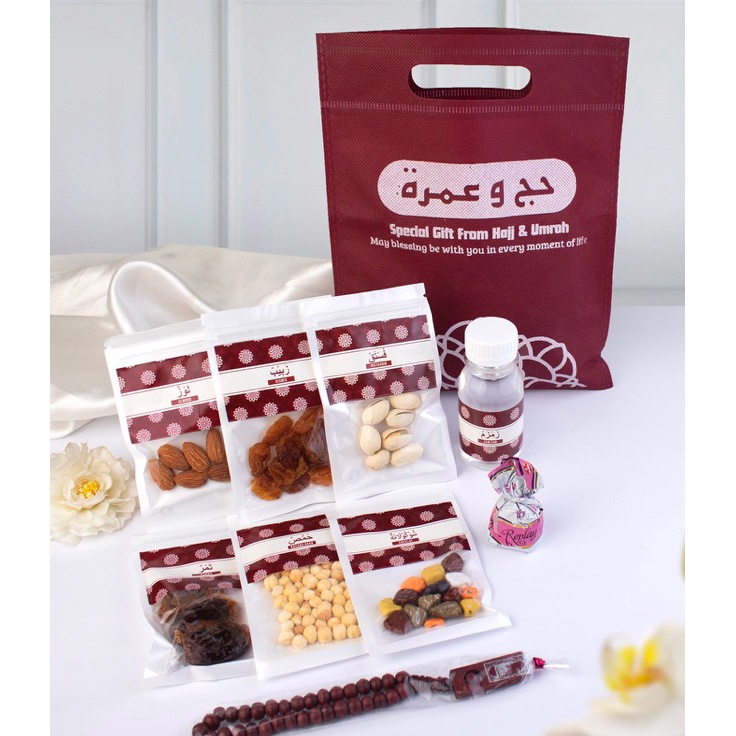 

SuperSale Paket Kamil Merah Maron souvenir oleh oleh haji dan umroh lengkap dengan tas premium mewah