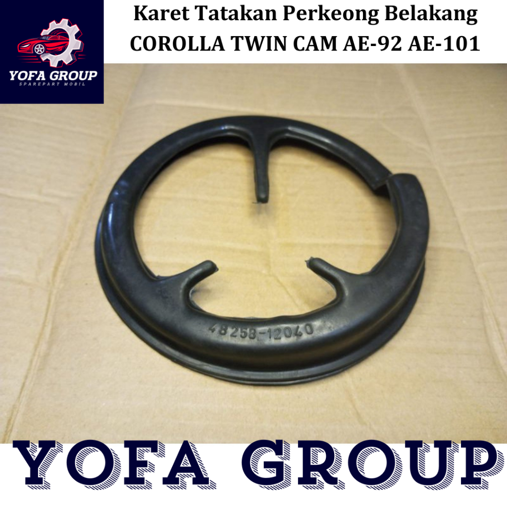 SPAREPART MOBIL Karet Tatakan Perkeong Belakang COROLLA TWIN CAM AE-92 AE-101