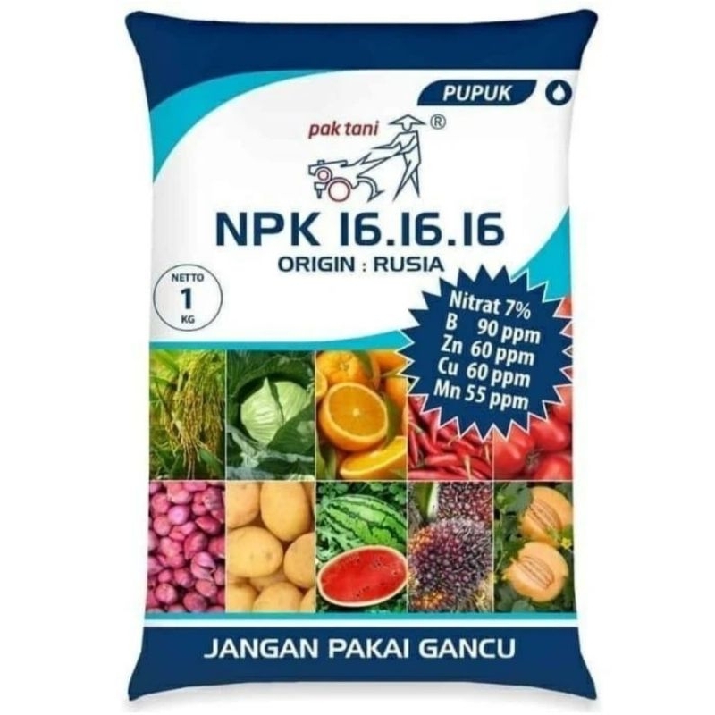 Pupuk NPK 161616 Pak Tani 1KG