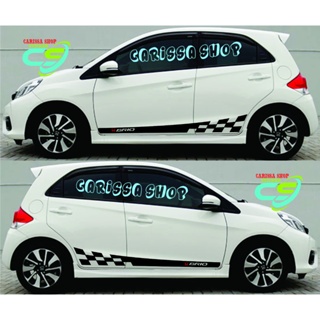 cs stiker Mobil Brio Stiker Striping List Mobil Honda Brio Stiker Body Samping Mobil Honda Brio Terb