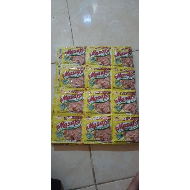 

Masako bumbu kaldu penyedap rasa sapi kemasan 8.5g (24 pcs)