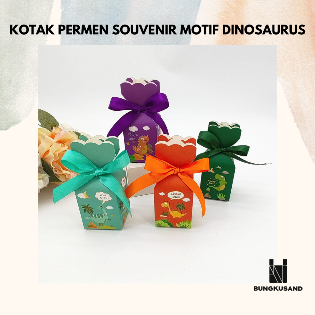 

KOTAK PERMEN MOTIF DINOSAURUS SAFARI BOX SOUVENIR GIFT BOX DEKORASI ULANG TAHUN