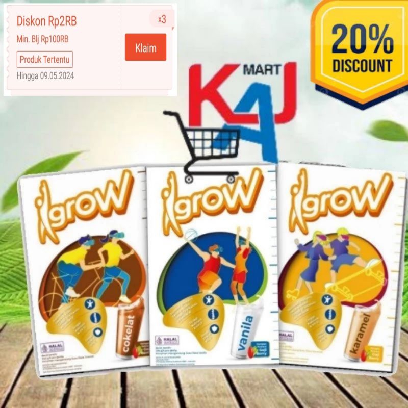 

Igrow-Susu Pertumbuhan 240 Gr/100% Original
