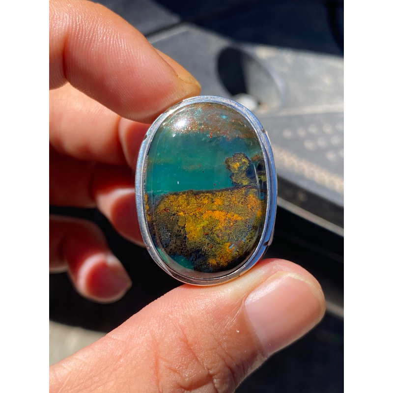 batu akik pancawarna joren garut