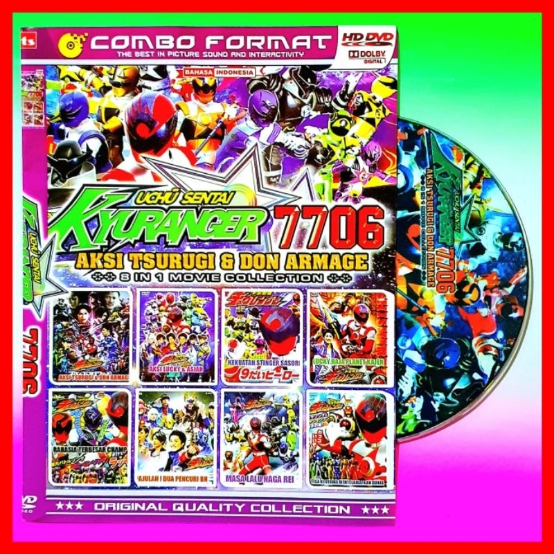 KASET FILM KYURANGER KOLEKSI FILM ANAK ANAK - KASET FILM KOLEKSI KARTUN ANAK - KASET FILM HIBURAN AN