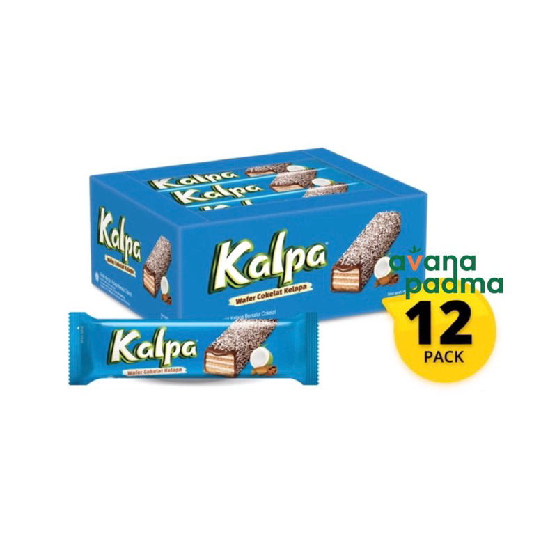 

Kalpa Wafer Cokelat Kelapa (Isi 12/Box) (22gx12)