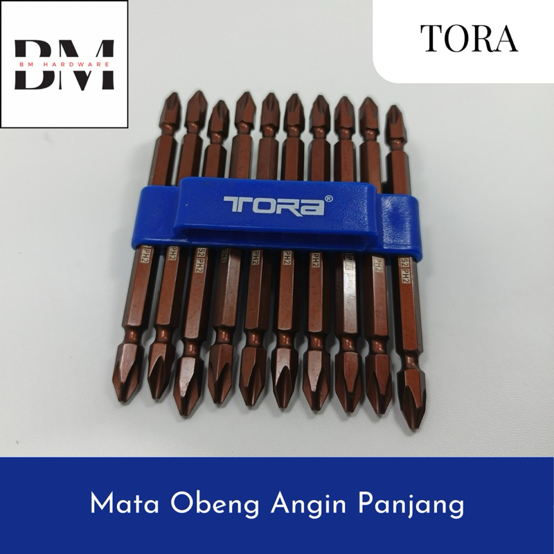 Mata Obeng Angin Set + + TORA Panjang 10 pcs