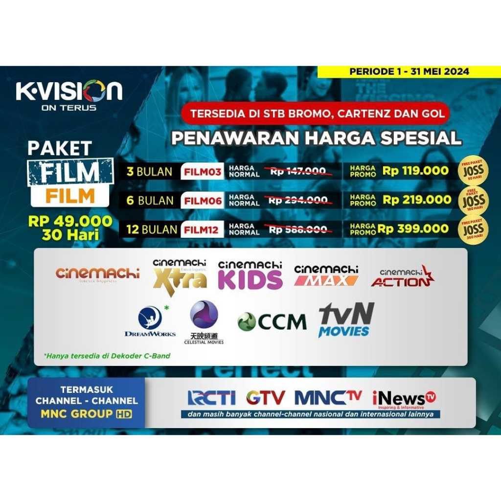 Kvision Paket Film 30-180 Hr