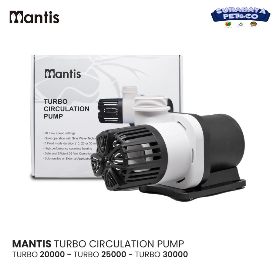 Mantis TURBO pump 20000 LPH Pompa Aquarium