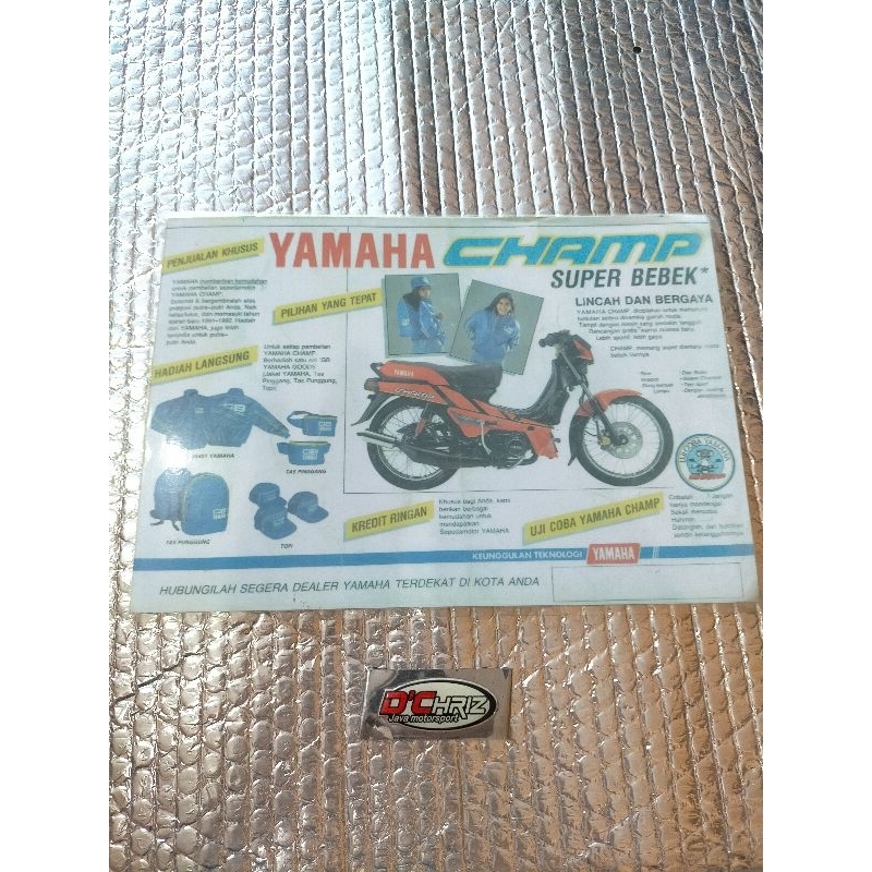 BROSUR POSTER YAMAHA CHAMP