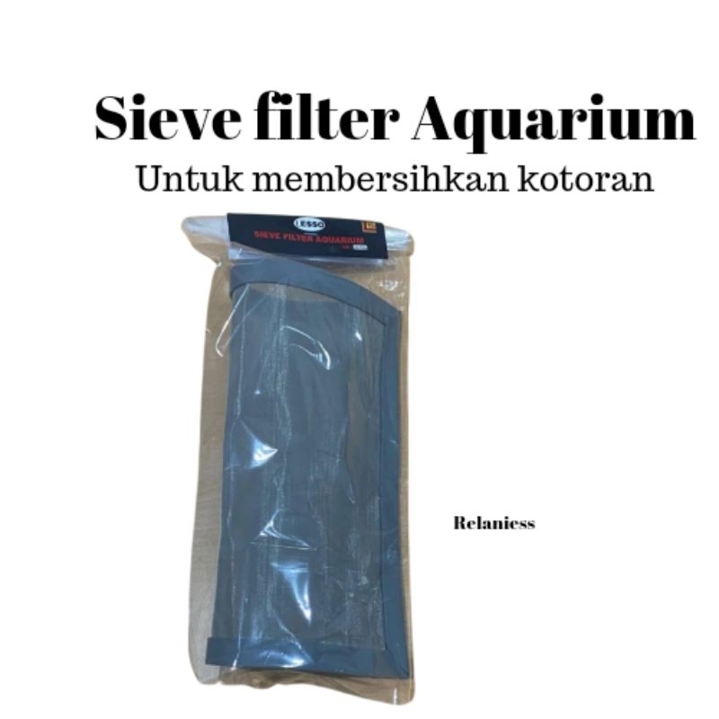 Ay00 Sieve Filter Aquarium Untuk Pembersih Kotoran Ikan Aquarium/ Kolam Ikan /Talang Filter