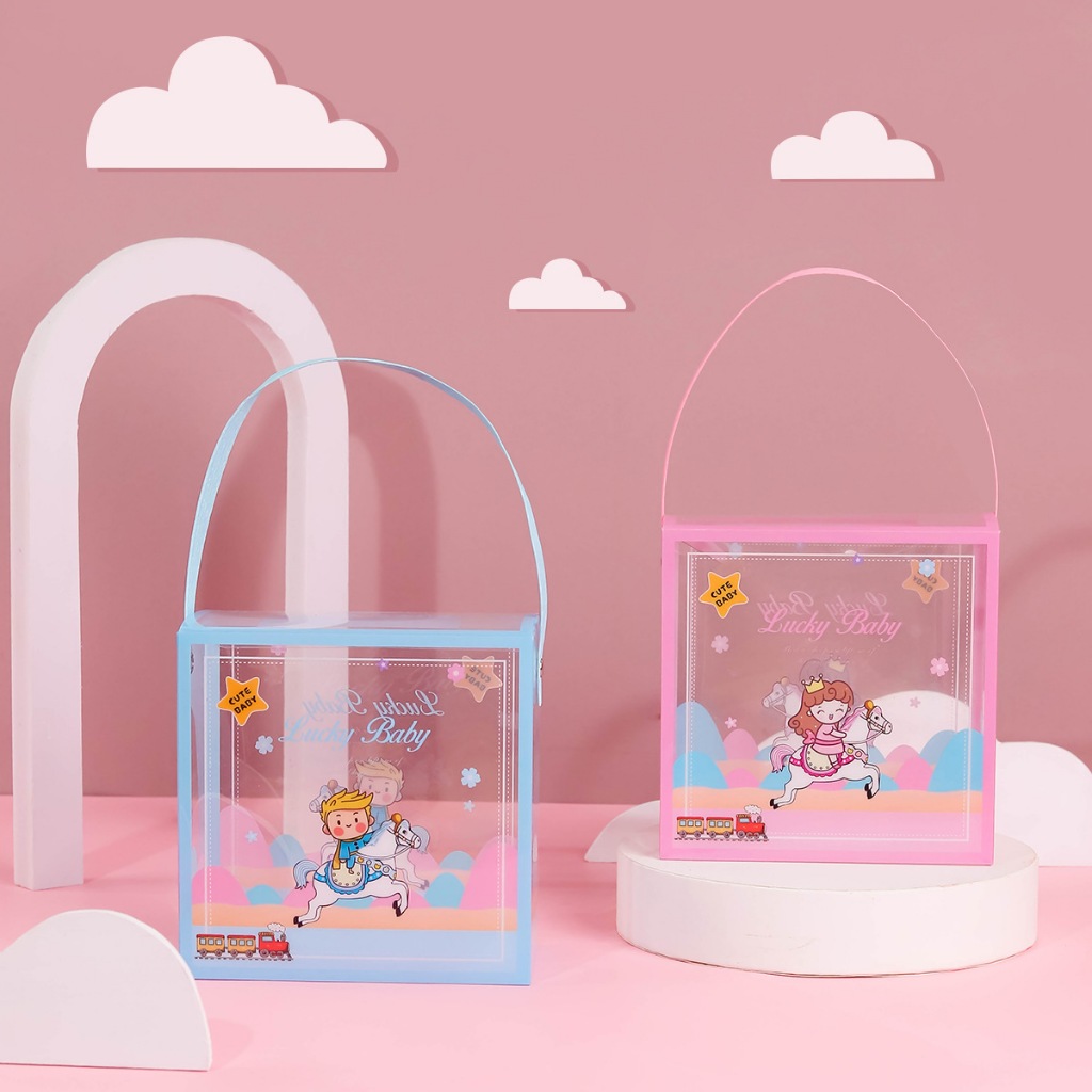 

Paperbox PVC Plastik Mika Lucky Baby Cute Baby Tas Kado Hampers