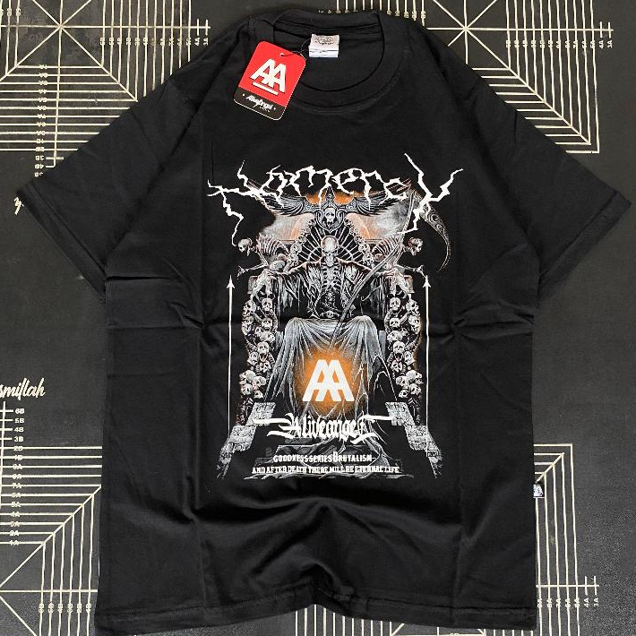 T-SHIRT DISTRO PRIA KAOS DEATHCORE / ANGELUS SATANI / STREETWEAR / SKULL / ORIGINAL / ALIVE ANGEL / 