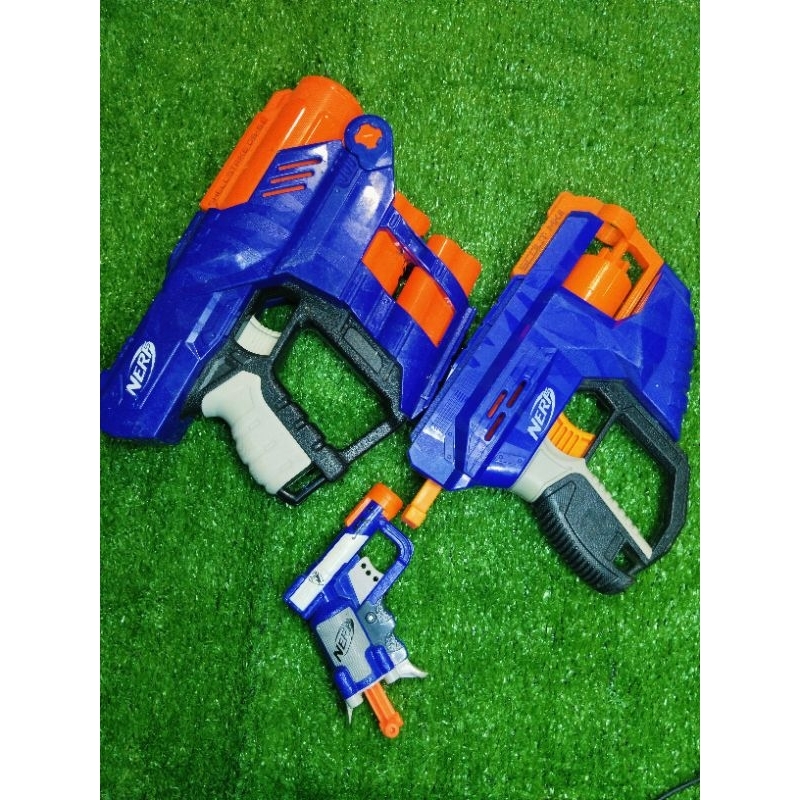 mainan tembakan Nerf SHELLSTRIKE, SCOUT Mk II, JOLT