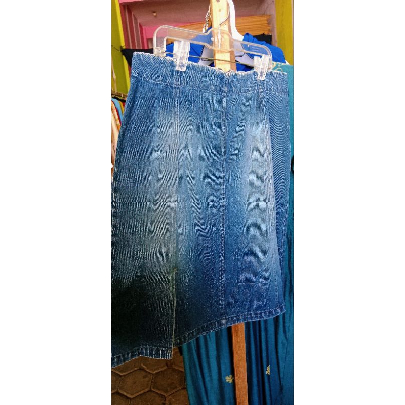 rok jeans pendek premium second