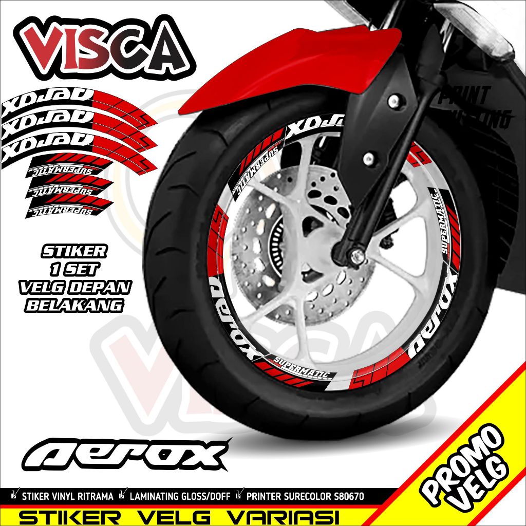 Stiker Velg List Velg Motor Stiker Velg Yamaha Aerox