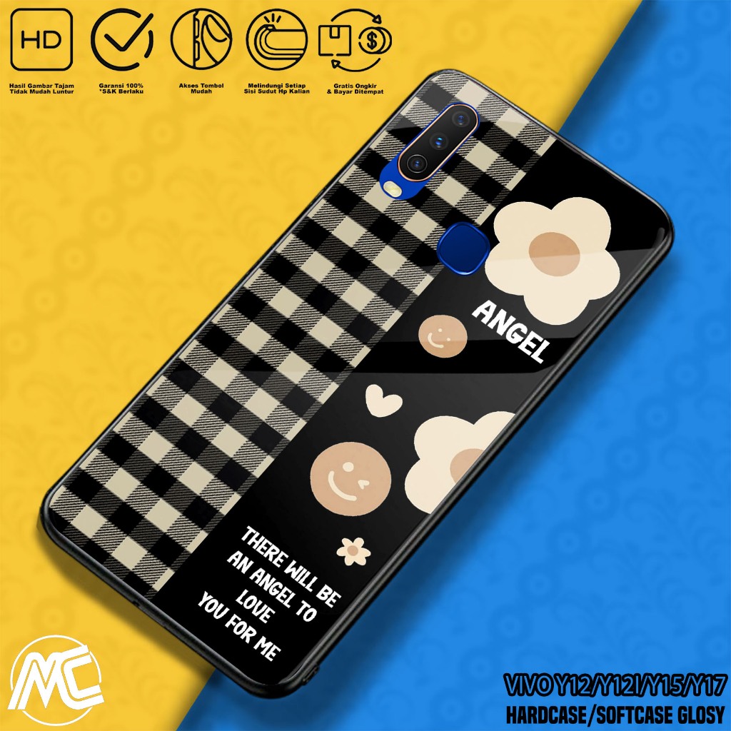 Case VIVO Y12 Y12i Y15 Y17 - ( BUNGA ) Silikon  VIVO Y12 Y12i Y15 Y17 Hp - Casing Hp  - Case Hp - Ca