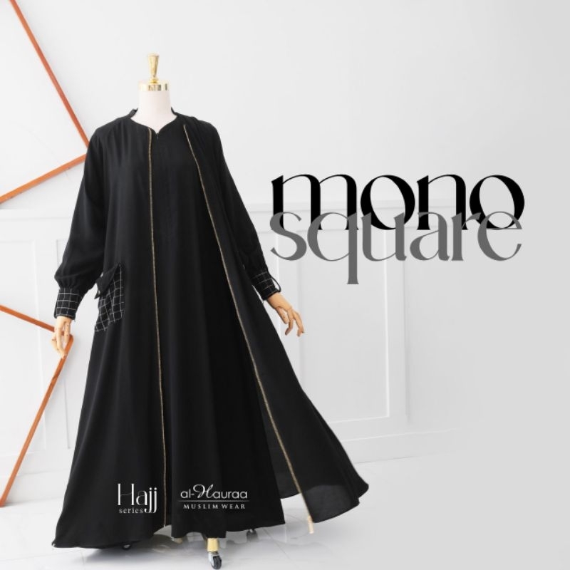 GAMIS MONOSQUARE RAMADA JETBLACK  AL-HAURAA