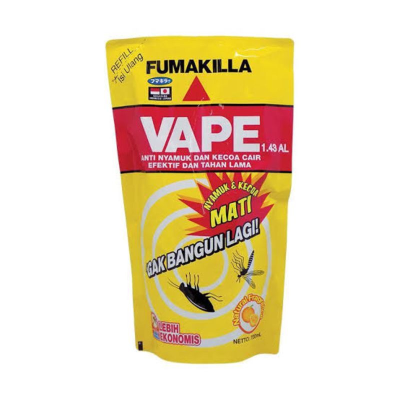 Vape Fumakilla Obat Nyamuk Cair Refill Pouch 175ml