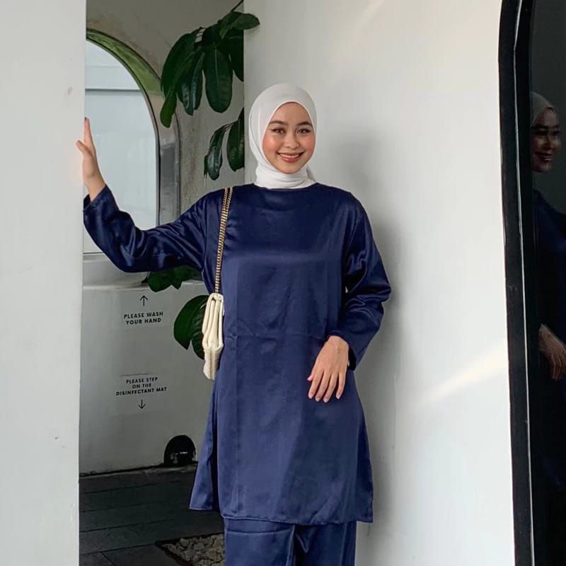 Iner tunik satin/iner manset/iner tunik kondangan