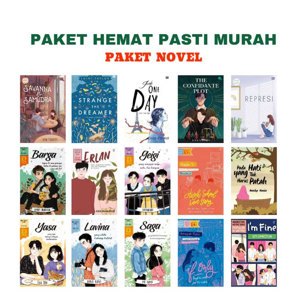 

PAKET NOVEL - PAKET HEMAT PAKET MURAH