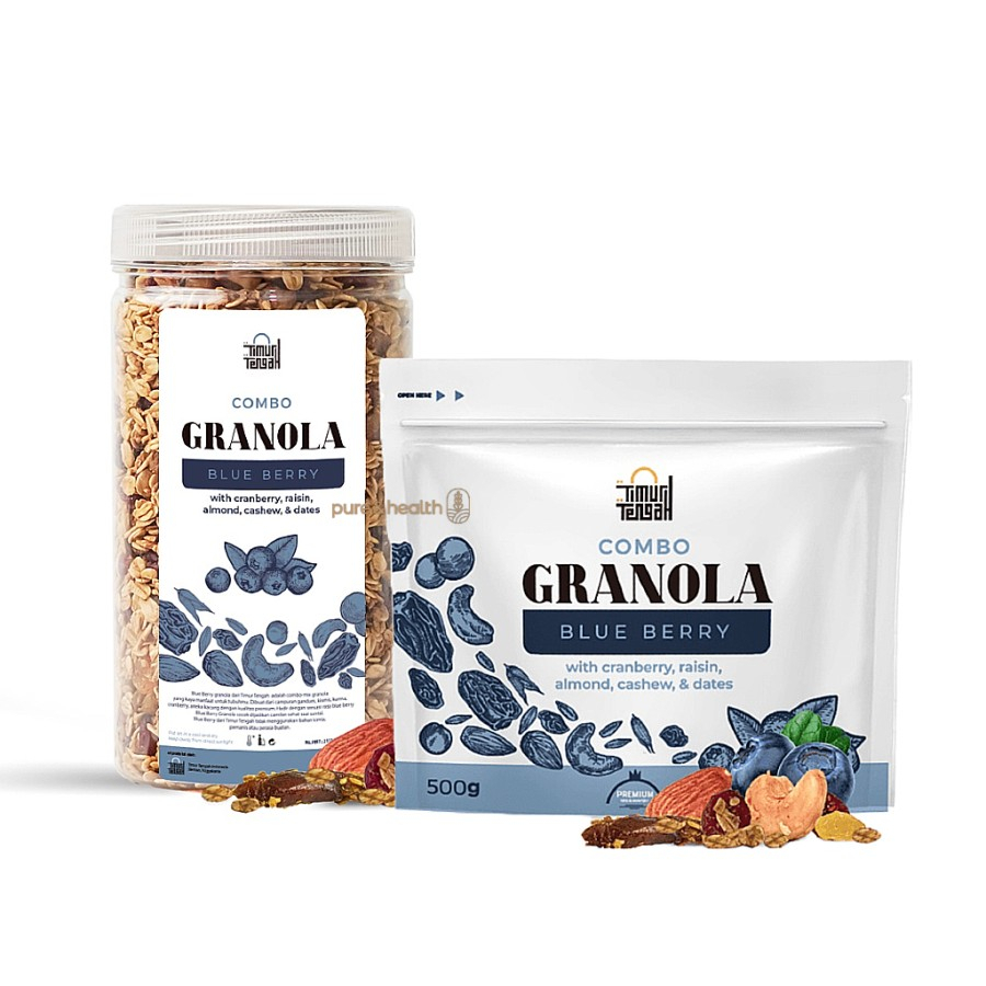 

Granola Timur Tengah 500 gr Sereal Diet Sehat Oatmeal With Almond Mete