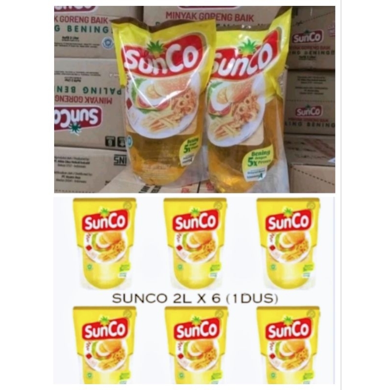 

MINYAK GORENG SUNCO 1 KARTON / DUS ISI 6PCS KEMASAN 2 LITER