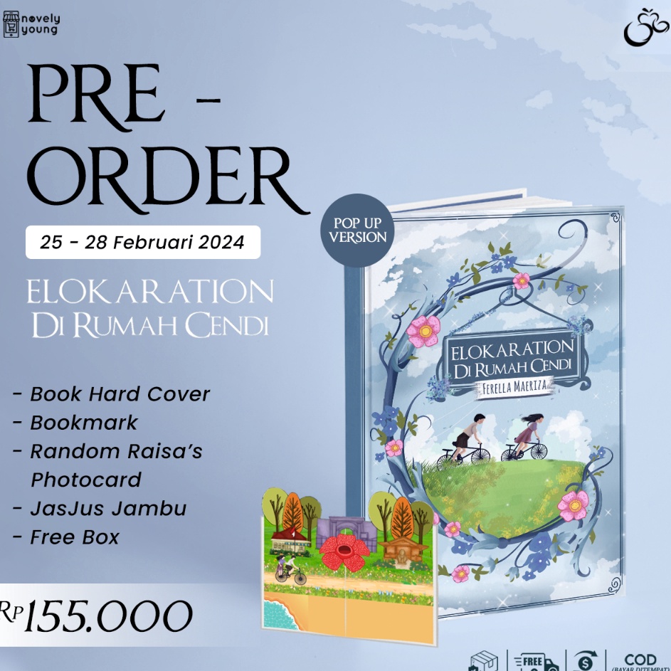 Best Quality  Novel Elokaration di Rumah Cendi  Ferella Maeriza  Sinibaca Media  Gratis Biaya Packin