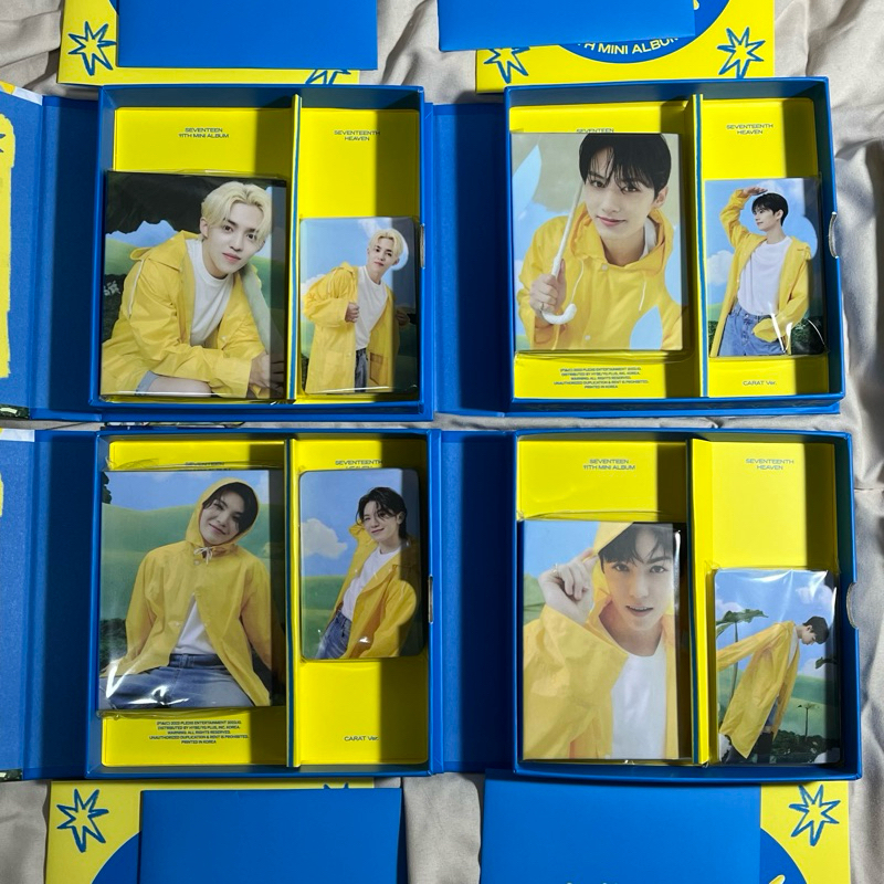 album seventeenth heaven carat ver / scoups jun woozi vernon / binder booklet svt seventeen carver
