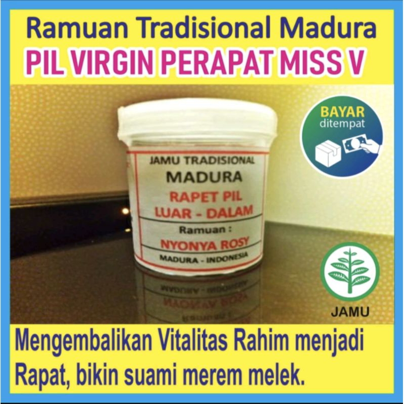 PERAPAT MISS V PALING AMPUH JAMU MADURA PIL RAPET LUAR DALAM NYONYA ROSY JAMU HERBAL PERAPAT VAGINA 