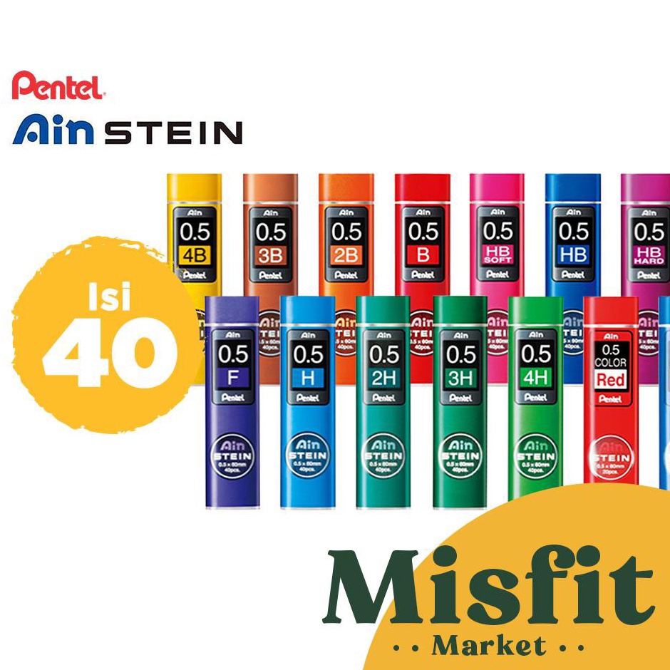 

ART D67Q Pentel Ain Stein Mechanical Pencil Lead Refill 5 mm