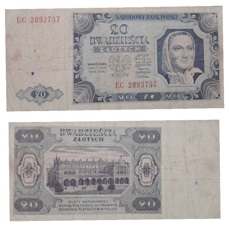 #Termurah Uang Negara Polandia 10 Zlotych 1948 Kondisi AXF Dijamin Original 100%