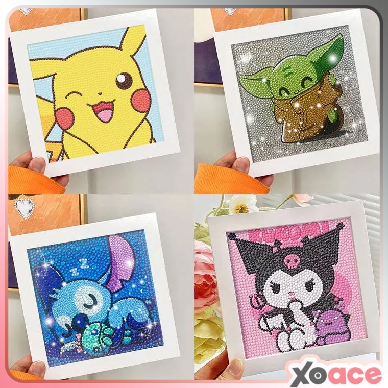 

KODE N6S3 DIY 5D Diamond Painting Lukisan Berlian Karakter Dengan Frame 18x18 Seri B