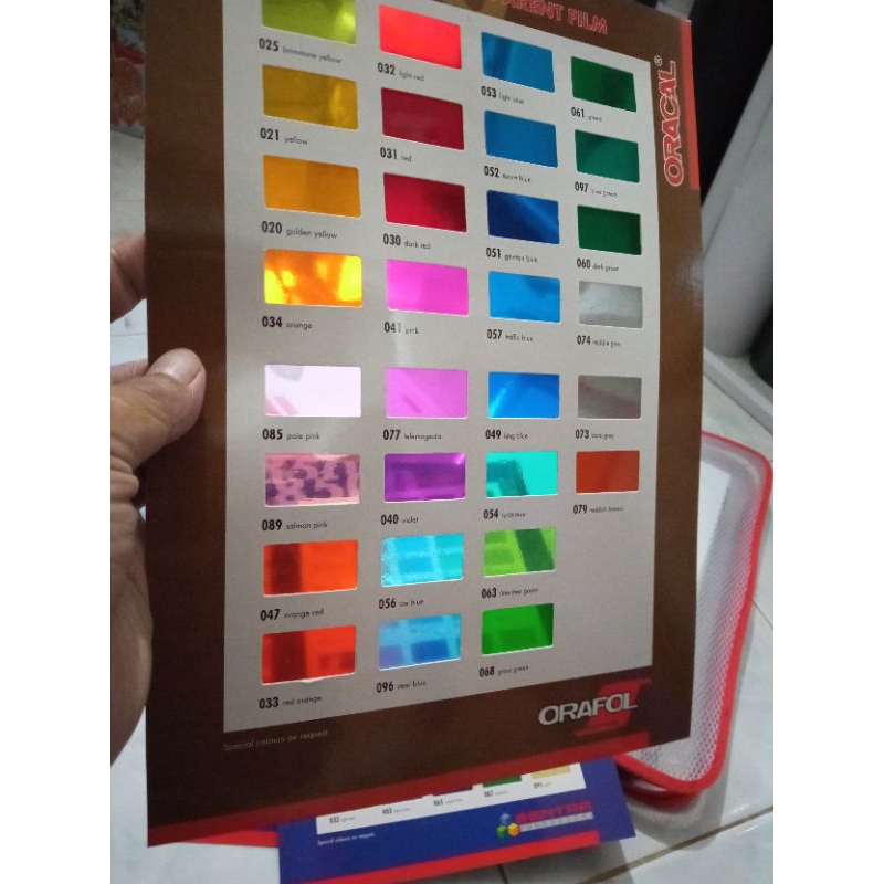 stiker oracal transparan 8300/sticker oracal/stiker warna