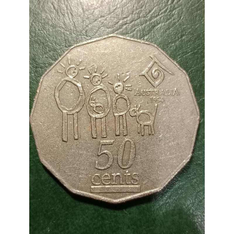 Koin Australia 50 Cents Tahun 1994