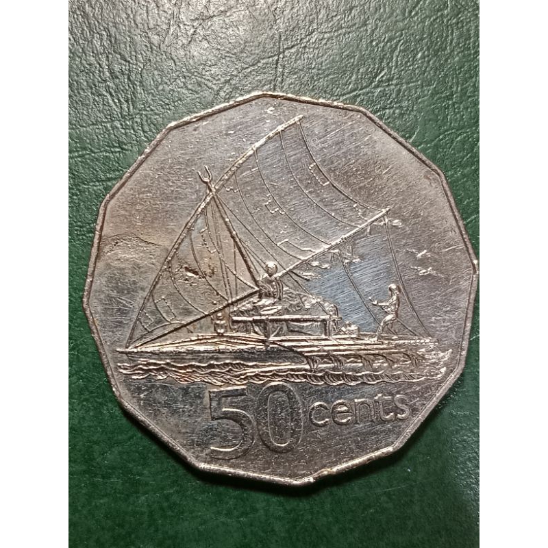 Koin Fiji 50 Cents Tahun 1997