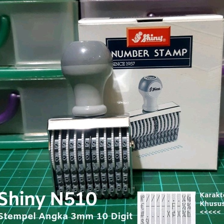 

ART T76Z Stempel Manual Huruf Angka 1 Digit 3mm 4mm 5mm Shiny N51 N41 N31 N31A N31A