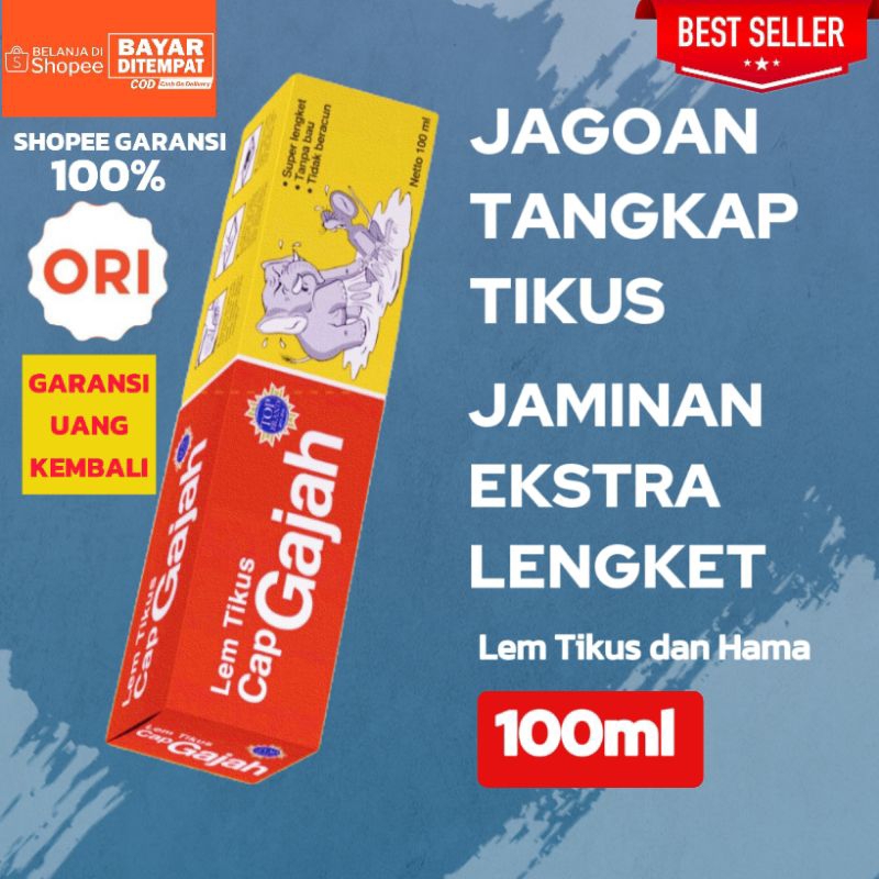 

Lem Tikus Cap Gajah Baru Dijamin Original Produk 100 % Ori Lengket Merekat