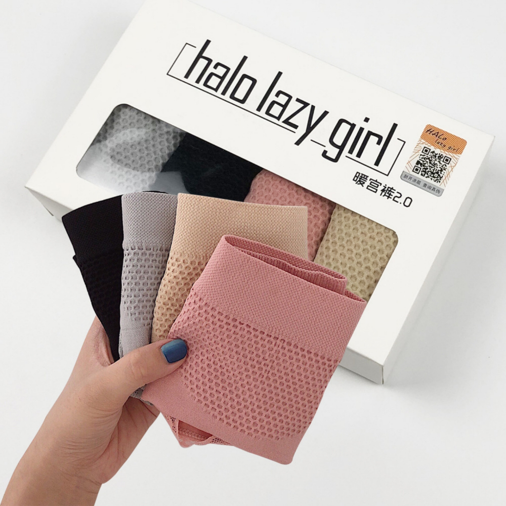 [Set Kotak 4pcs] Celana dalam antibakteri wanita Pakaian Dalam Renda  CD Celana Dalam Wanita Seamles