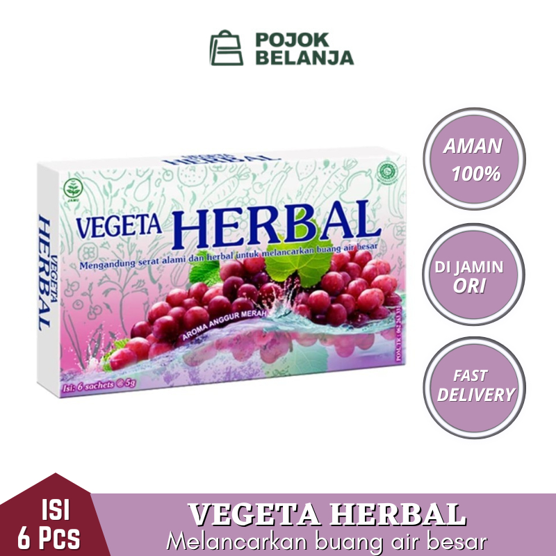 

Vegeta Herbal untuk Lancarkan BAB (6 Sachet)