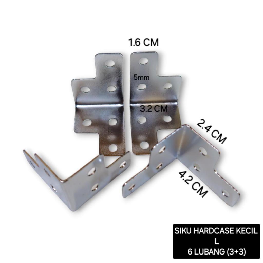 Siku L Hardcase Kecil 6 Lubang Sudut Box Kecil Besi M18