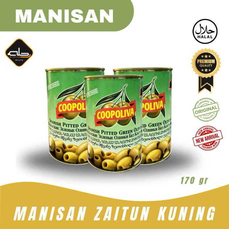 

Coopoliva Green Olives | buah zaitun hijau 385grm