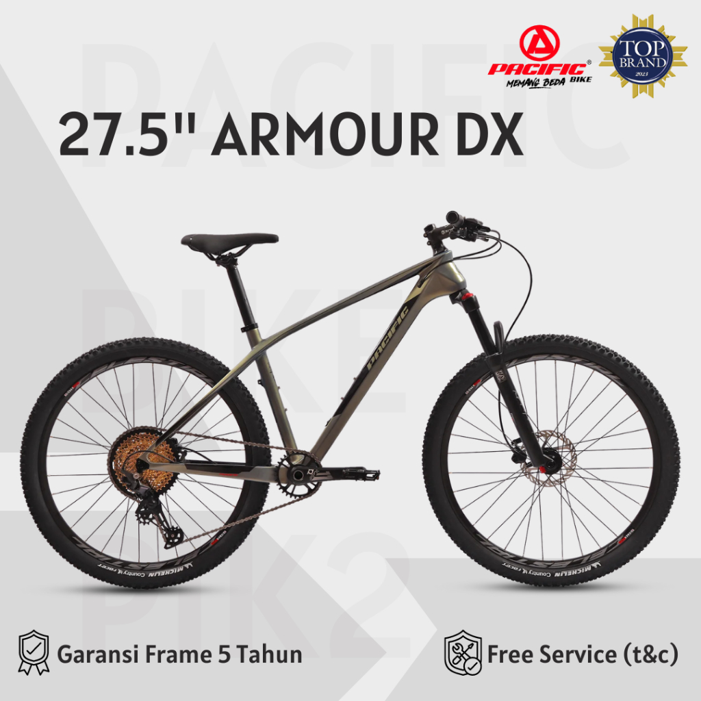 Sepeda MTB PACIFIC 27.5 ARMOUR DX Carbon Frame (12 Speed/Hydraulic)